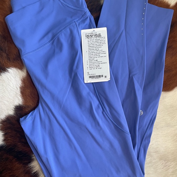 Lululemon Fast and Free High-Rise Tight 28" Pockets *Updated Size 12 - Picture 2 of 3